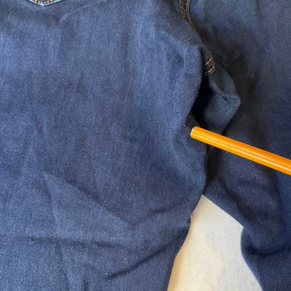 Tahari Women Skinny Jeans size 10 / 30 Navy Blue Mid Rise Stretch - Picture 12 of 12